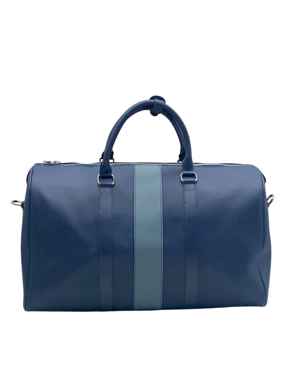 Rylor Blue Leather Duffle Bag